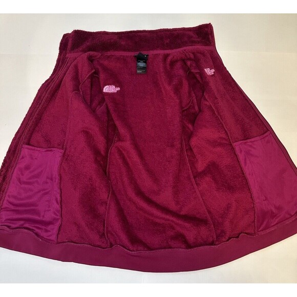 The North Face Fleece Jacket Women’s Pink/Purple Full Zip Winter Fuzzy Size M - Picture 6 of 8